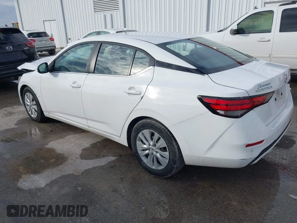2022 Nissan Sentra S with VIN 3N1AB8BV0NY252854, listed as a IAAI auction lot 41324222 with 57,272 mi miles. Bid and sale history available at carsss.com. Image 3.