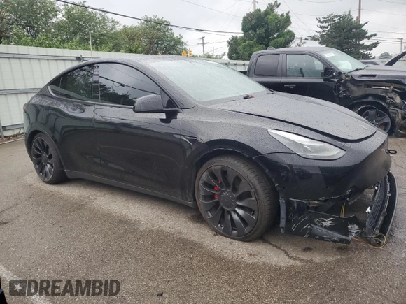 2022 Tesla Model Y Performance с VIN 7SAYGDEF5NF554018, выставлен на аукционе Copart как лот 65062185 с пробегом Не указан миль и Списание • Salvage title. История ставок и продаж доступна на DreamBid. Изображение 4.
