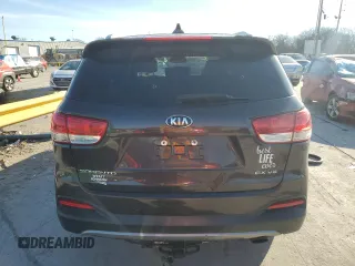 2018 Kia Sorento EX with VIN 5XYPHDA52JG353666, listed as a Copart auction lot 43708635 with 140,547 mi miles and Salvage Title. Bid and sale history available at carsss.com. Image 6.
