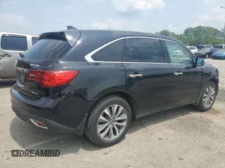2015 Acura MDX Technology with VIN 5FRYD4H47FB013567, listed as a Copart auction lot 59262595 with 63,916 mi miles and Salvage title. Bid and sale history available at DreamBid. Image 3.