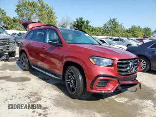 2024 Mercedes-Benz GLS 450 with VIN 4JGFF5KE0RB120067, listed as a Copart auction lot 68669414 with 7,581 mi miles and Salvage Title. Bid and sale history available at DreamBid. Image 4.