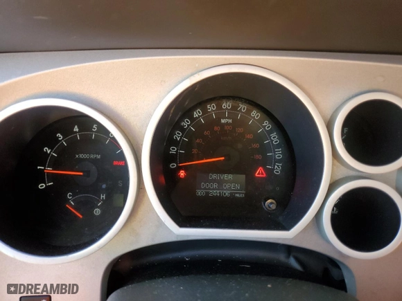 2007 Toyota Tundra LTD with VIN 5TBDV58127S478529, listed as a Copart auction lot 45051605 with 244,106 mi miles and Salvage Title. Bid and sale history available at carsss.com. Image 9.