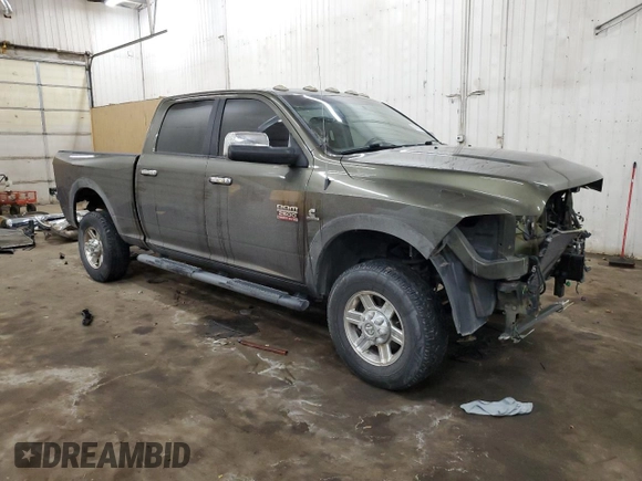 2012 Ram 2500 Laramie with VIN 3C6UD5FL9CG177416, listed as a Copart auction lot 81096624 with 106,376 mi miles and Salvage Title. Bid and sale history available at carsss.com. Image 4.