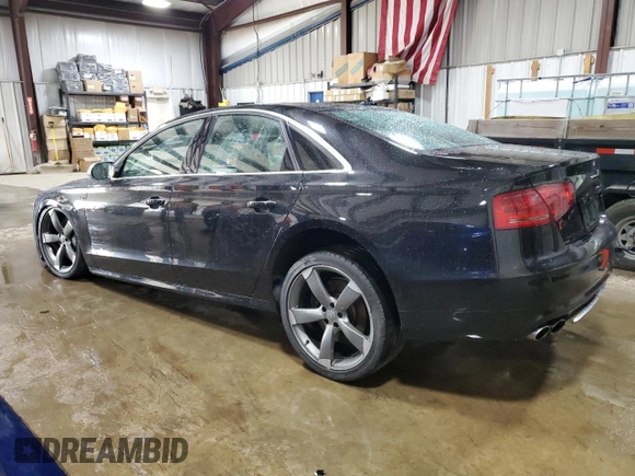 2014 Audi S8 with VIN WAUD2AFD3EN004210, listed as a Copart auction lot 50205735 with 31,952 mi miles and Salvage Title. Bid and sale history available at carsss.com. Image 2.