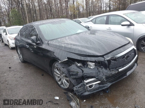 2015 Infiniti Q50 Premium with VIN JN1BV7AP9FM349709, listed as a IAAI auction lot 41976089 with 62,094 mi miles and . Bid and sale history available at DreamBid. Image 1.