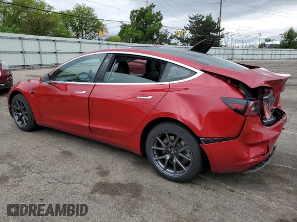 2020 Tesla Model 3 Long Range with VIN 5YJ3E1EB1LF636902, listed as a Copart auction lot 55252255 with 71,273 mi miles and Clean Title. Bid and sale history available at DreamBid. Image 2.