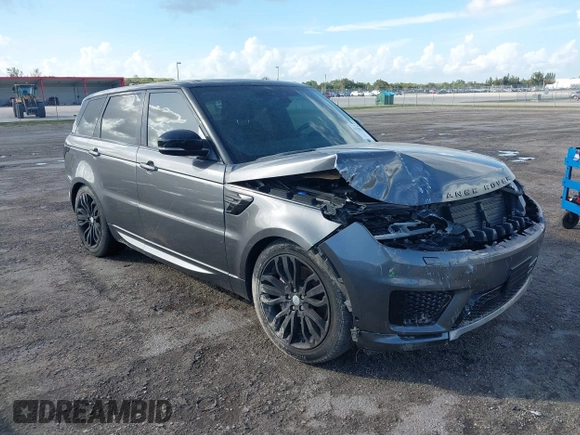 2019 Land Rover Range Rover Sport Dynamic with VIN SALWR2RE9KA850578, listed as a IAAI auction lot 41129635 with 1 mi miles. Bid and sale history available at carsss.com. Image 1.