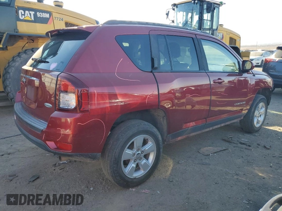2016 Jeep Compass Latitude with VIN 1C4NJCEB2GD749061, listed as a Copart auction lot 83071564 with 127,616 mi miles and Salvage Title. Bid and sale history available at carsss.com. Image 3.