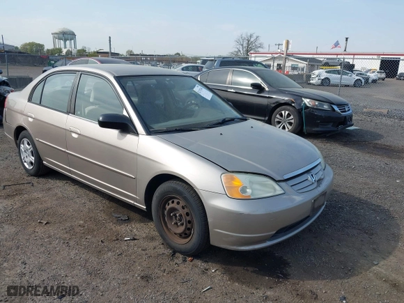 2002 Honda Civic LX with VIN 2HGES16592H524868, listed as a IAAI auction lot 42119246 with 132,514 mi miles. Bid and sale history available at carsss.com. Image 1.