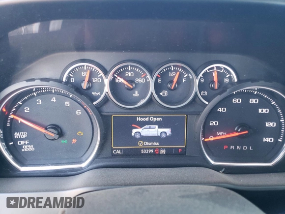 2021 Chevrolet Silverado 1500 LT with VIN 3GCUYDED9MG102749, listed as a Copart auction lot 73362344 with 53,299 mi miles and Salvage Title. Bid and sale history available at carsss.com. Image 9.