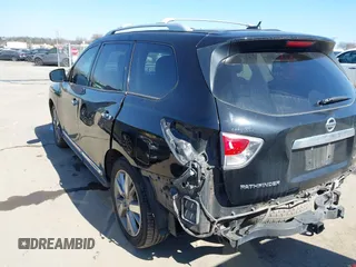 2014 Nissan Pathfinder S with VIN 5N1AR2MNXEC606967, listed as a IAAI auction lot 41641788 with 191,193 mi miles and . Bid and sale history available at DreamBid. Image 3.