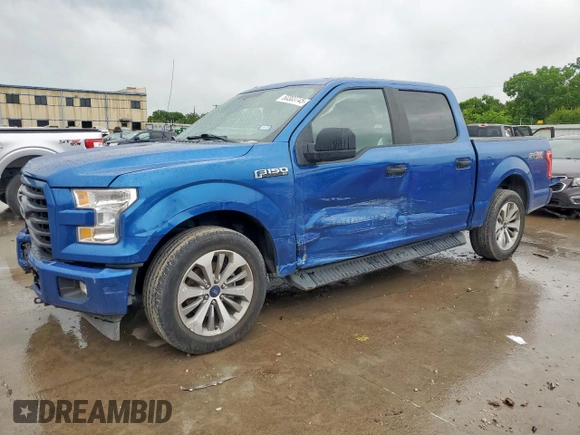 2017 Ford F-150 XL with VIN 1FTEW1CP8HKD16751, listed as a Copart auction lot 60303745 with 127,353 mi miles and Salvage title. Bid and sale history available at DreamBid. Image 1.