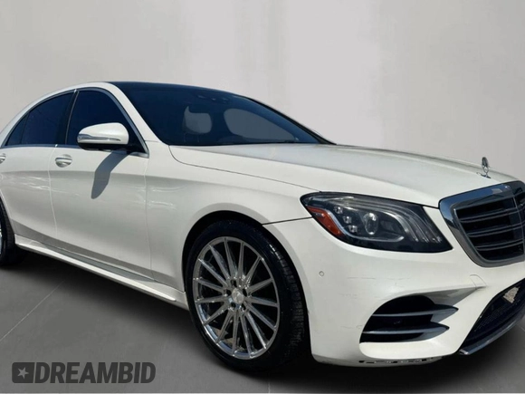2019 Mercedes-Benz S 560 z VIN WDDUG8DB3KA439798, wystawiony jako Copart lot #61582835 z przebiegiem 94 427 mil mil oraz Czysty tytuł • Clean title. Historia ofert i sprzedaży dostępna na DreamBid. Obrazek 1.