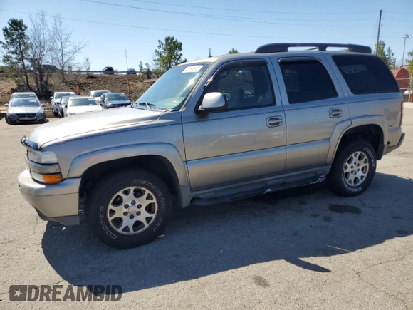 2002 Chevrolet Tahoe Z71 with VIN 1GNEK13ZX2R238783, listed as a Copart auction lot 47991245 with 198,327 mi miles and Salvage Title. Bid and sale history available at carsss.com. Image 1.