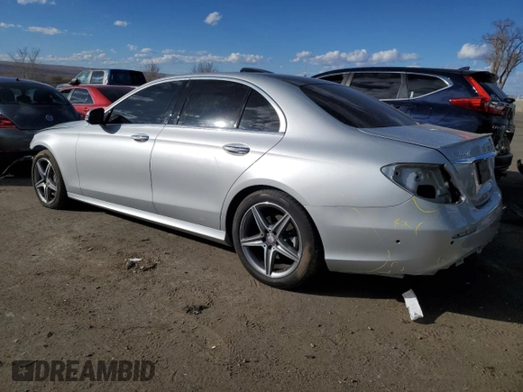 2017 Mercedes-Benz E-Class E 300 Luxury with VIN WDDZF4JB5HA036310, listed as a Copart auction lot 45744255 with 17,600 mi miles and Salvage Title. Bid and sale history available at carsss.com. Image 2.