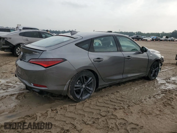 2024 Acura Integra w/A-Spec Technology Package with VIN 19UDE4H65RA026718, listed as a Copart auction lot 54775195 with 5,077 mi miles and Salvage Title. Bid and sale history available at carsss.com. Image 3.