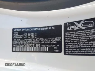 2014 BMW 4 Series 428i xDrive with VIN WBA3N9C58EF721369, listed as a IAAI auction lot 41768891 with 181,068 mi miles and . Bid and sale history available at DreamBid. Image 9.