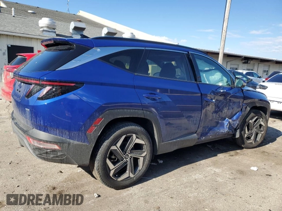 2022 Hyundai Tucson Limited with VIN 5NMJECAEXNH157589, listed as a Copart auction lot 46802505 with 16,702 mi miles and Salvage Title. Bid and sale history available at carsss.com. Image 3.