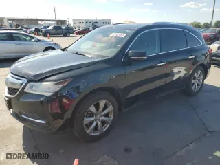 2016 Acura MDX w/Advance with VIN 5FRYD3H97GB011180, listed as a Copart auction lot 67332084 with 92,308 mi miles and Salvage Title. Bid and sale history available at carsss.com. Image 1.