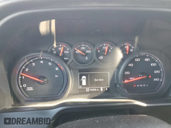 2019 Chevrolet Silverado 1500 Custom with VIN 1GCRYBEH2KZ337231, listed as a Copart auction lot 42398445 with 143,206 mi miles and Salvage Title. Bid and sale history available at DreamBid. Image 9.