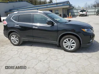 2016 Nissan Rogue SV with VIN KNMAT2MVXGP647312, listed as a Copart auction lot 53097615 with 129,399 mi miles and Salvage Title. Bid and sale history available at DreamBid. Image 4.