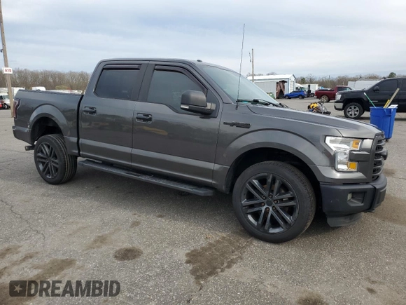 2015 Ford F-150 XLT with VIN 1FTEW1E87FFC44971, listed as a Copart auction lot 51836635 with 206,184 mi miles and Salvage Title. Bid and sale history available at DreamBid. Image 4.