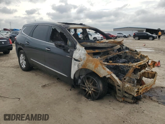 2018 Buick Enclave Essence with VIN 5GAEVAKW5JJ257778, listed as a Copart auction lot 46899845 with Not Provided miles and Non Repairable. Bid and sale history available at DreamBid. Image 4.