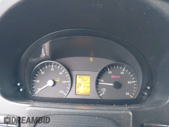 2016 Mercedes-Benz Sprinter Cargo with VIN WD3PE7DD0GP204413, listed as a IAAI auction lot 41503035 with 184,000 mi miles. Bid and sale history available at carsss.com. Image 7.