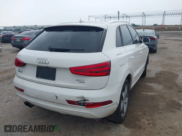 2015 Audi Q3 Premium Plus with VIN WA1EFCFS2FR008193, listed as a IAAI auction lot 42301074 with 102,878 mi miles and . Bid and sale history available at DreamBid. Image 4.