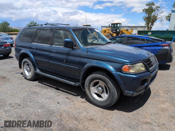 2001 Mitsubishi Montero ES z VIN JA4MT21H81P001568, wystawiony jako Copart lot #57666105 z przebiegiem 203 228 mil mil oraz Szkoda całkowita • Salvage title. Historia ofert i sprzedaży dostępna na DreamBid. Obrazek 4.