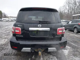 2017 Nissan Armada Platinum with VIN JN8AY2NF1H9302009, listed as a IAAI auction lot 40945027 with 97,008 mi miles. Bid and sale history available at carsss.com. Image 16.