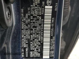 2015 Toyota Camry XLE with VIN 4T4BF1FK1FR484219, listed as a Copart auction lot 44541335 with 106,759 mi miles and Salvage Title. Bid and sale history available at carsss.com. Image 13.