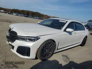 2022 BMW 7 Series 750i xDrive with VIN WBA7U2C03NCJ55428, listed as a Copart auction lot 78729204 with 0 mi miles and Salvage Title. Bid and sale history available at carsss.com. Image 1.