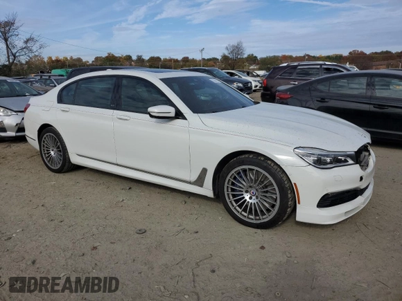 2018 BMW 7 Series ALPINA B7 xDrive with VIN WBA7F2C53JG856267, listed as a Copart auction lot 78383124 with 54,388 mi miles and Salvage Title. Bid and sale history available at carsss.com. Image 4.