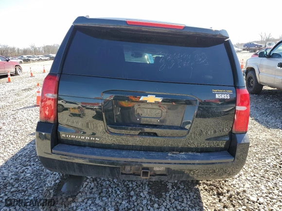 2016 Chevrolet Suburban LT with VIN 1GNSKHKC0GR334258, listed as a Copart auction lot 49060455 with 203,412 mi miles and Salvage Title. Bid and sale history available at carsss.com. Image 6.
