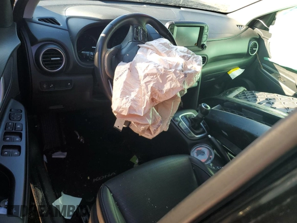 2018 Hyundai Kona Limited with VIN KM8K33A57JU077756, listed as a Copart auction lot 83574984 with 0 mi miles and Salvage Title. Bid and sale history available at carsss.com. Image 8.