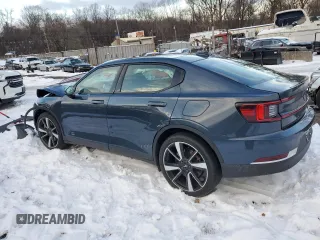 2022 Polestar 2 with VIN LPSED3KA3NL055736, listed as a Copart auction lot 87258074 with 37,515 mi miles and Salvage Title. Bid and sale history available at carsss.com. Image 2.