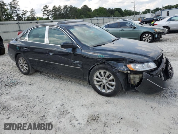 2006 Hyundai Azera SE with VIN KMHFC46F66A077474, listed as a Copart auction lot 54498015 with 211,912 mi miles and Salvage title. Bid and sale history available at DreamBid. Image 4.