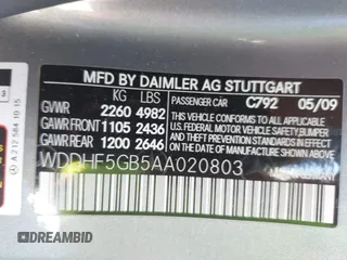 2010 Mercedes-Benz E 350 Luxury с VIN WDDHF5GB5AA020803, выставлен на аукционе IAAI как лот 41235383 с пробегом 170 088 миль миль и . История ставок и продаж доступна на DreamBid. Изображение 9.