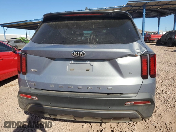 2021 Kia Sorento S with VIN 5XYRLDLC6MG054348, listed as a Copart auction lot 42397215 with 98,064 mi miles and Salvage Title. Bid and sale history available at DreamBid. Image 6.
