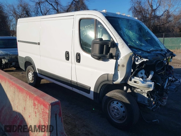 2023 Ram ProMaster Cargo with VIN 3C6LRVAG2PE540096, listed as a IAAI auction lot 41654729 with 17,568 mi miles and . Bid and sale history available at DreamBid. Image 1.