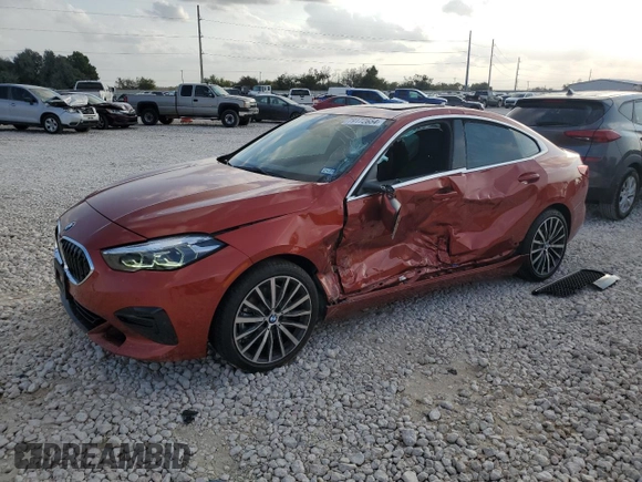 2023 BMW 2 Series 228i with VIN WBA53AK04P7M28202, listed as a Copart auction lot 79172654 with 11,612 mi miles and Salvage Title. Bid and sale history available at carsss.com. Image 1.