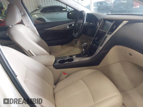 2015 Infiniti Q50 with VIN JN1BV7AP0FM347685, listed as a IAAI auction lot 42690285 with 126,957 mi miles and . Bid and sale history available at DreamBid. Image 5.