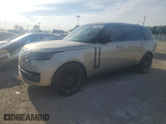 2025 Land Rover Range Rover SE with VIN SALKPBFU6SA291703, listed as a Copart auction lot 63094105 with 2,577 mi miles and Salvage title. Bid and sale history available at DreamBid. Image 1.