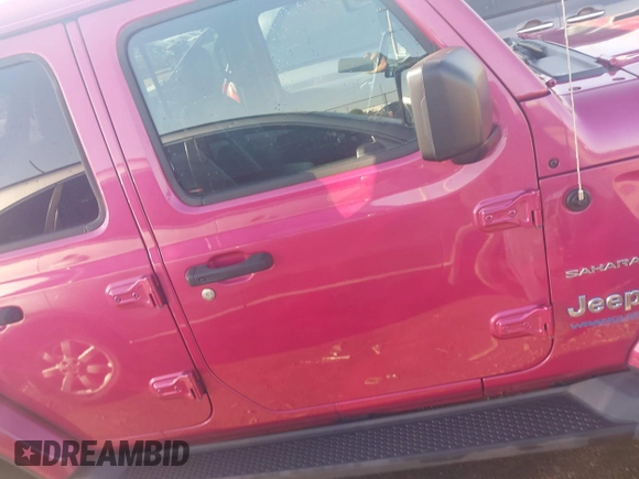 2021 Jeep Wrangler Unlimited Sahara with VIN 1C4JJXP63MW863995, listed as a IAAI auction lot 42037221 with 41,308 mi miles and . Bid and sale history available at DreamBid. Image 13.