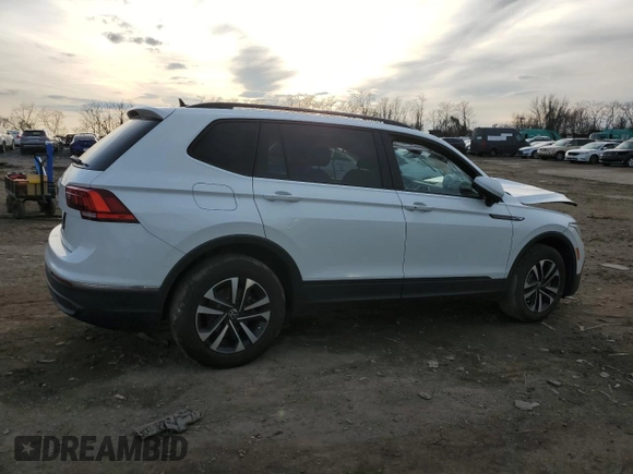 2023 Volkswagen Tiguan S with VIN 3VVRB7AX3PM016983, listed as a Copart auction lot 85617494 with 35,500 mi miles and Salvage title. Bid and sale history available at DreamBid. Image 3.