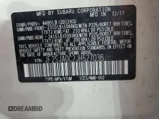 2018 Subaru Forester Premium with VIN JF2SJAGC2JH527036, listed as a Copart auction lot 54867905 with 115,591 mi miles and Salvage Title. Bid and sale history available at carsss.com. Image 12.