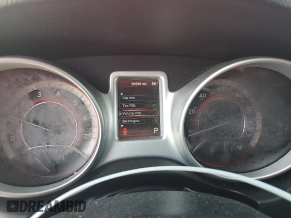 2014 Dodge Journey American Value with VIN 3C4PDCAB2ET287789, listed as a Copart auction lot 55257035 with 90,998 mi miles and Salvage Title. Bid and sale history available at DreamBid. Image 9.