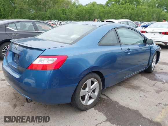 2006 Honda Civic Cpe EX with VIN 2HGFG12826H560333, listed as a IAAI auction lot 42131156 with 182,438 mi miles. Bid and sale history available at carsss.com. Image 4.