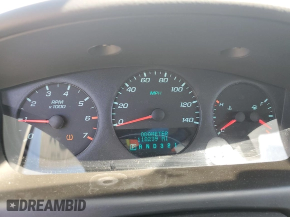 2010 Chevrolet Impala LS with VIN 2G1WA5EN9A1122055, listed as a Copart auction lot 54857175 with 118,239 mi miles and Salvage Title. Bid and sale history available at DreamBid. Image 9.